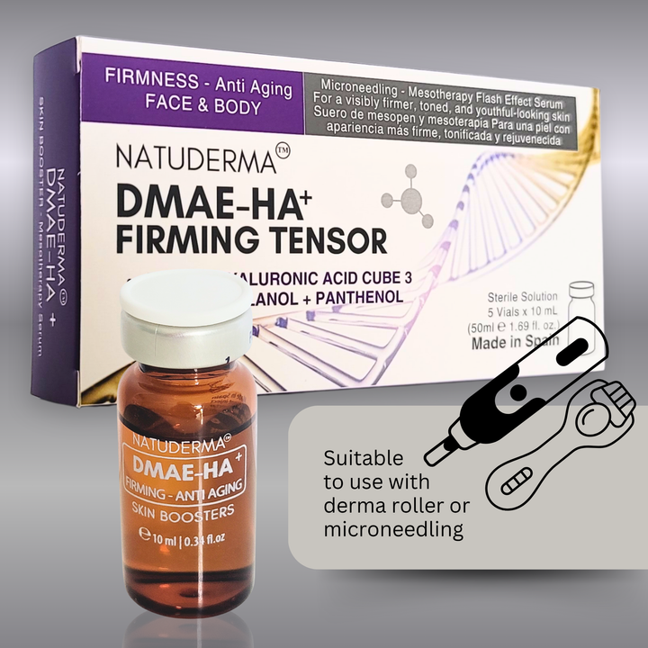DMAE-HA Firming Microneedling Serum - Skin Booster with Hyaluronic Acid and DMAE