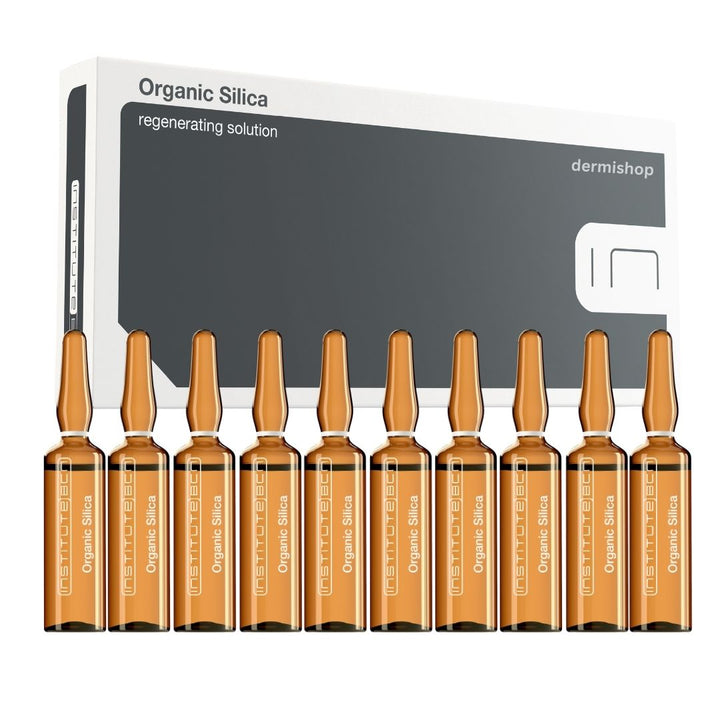 BCN Organic Silica regenerating solution gray box with 10 brown ampoules