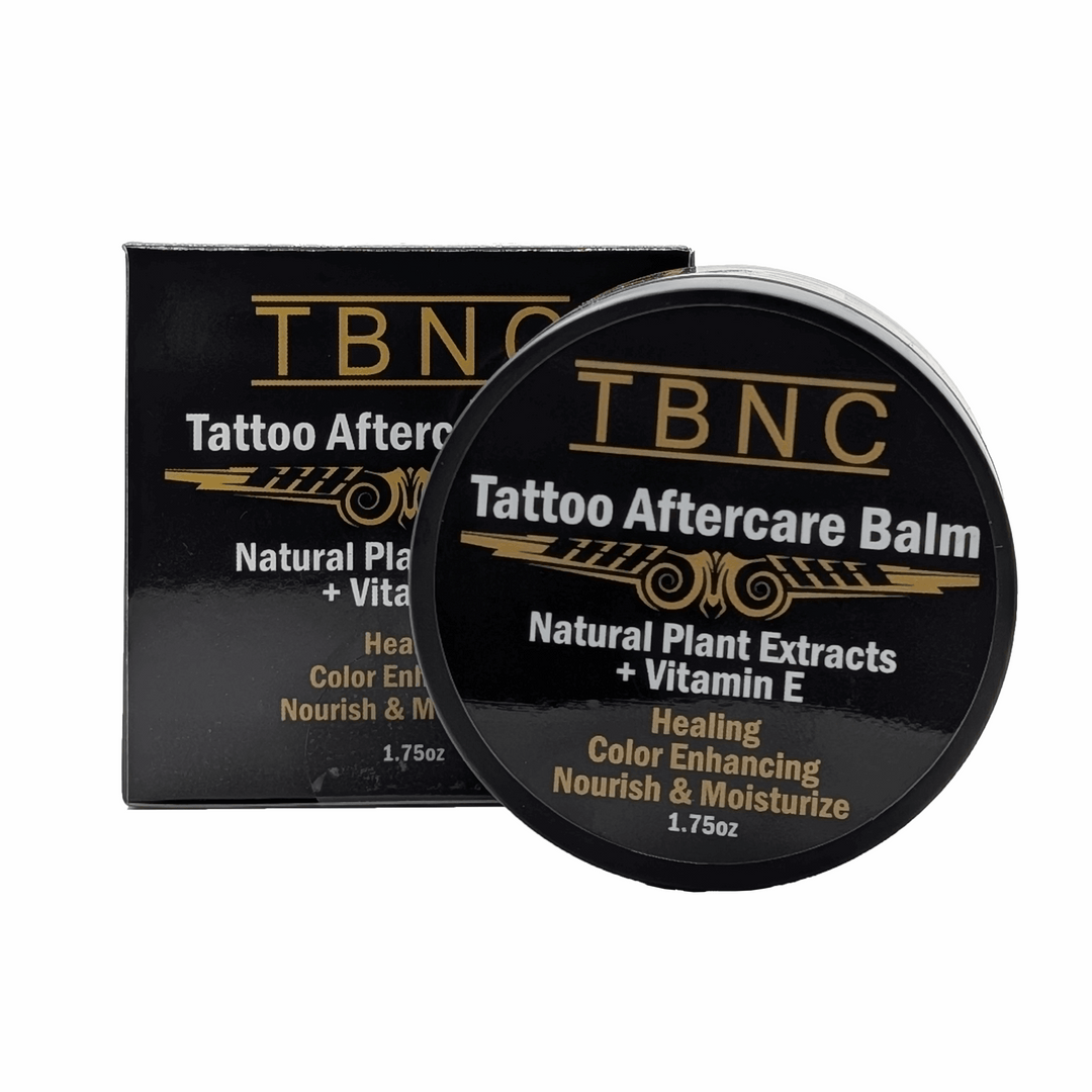 TBNC Tattoo Aftercare Balm with packaging on a white background