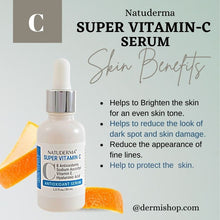 Vitamin C Serum for face, Dark spot corrector, skin benefits of Natuderma Vitamin C Serum.
