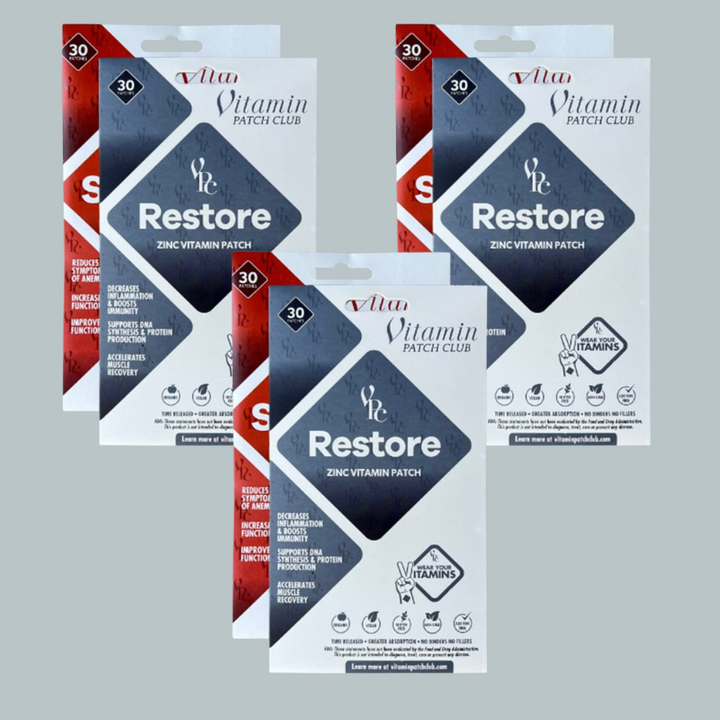 The Man Bundle Zinc Iron Patches - One Month Supply