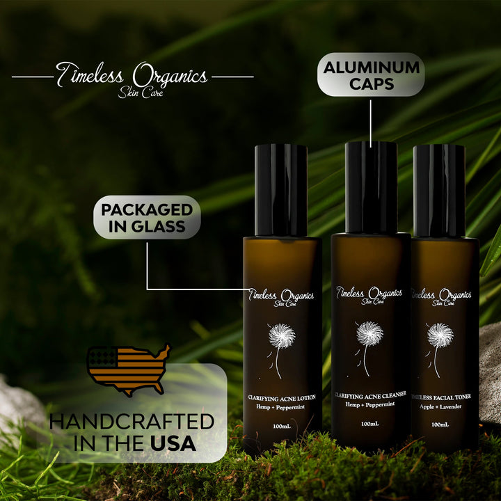 3-Step Acne System - Facial Cleanser, Toner and Moisturizer for Oily Skin