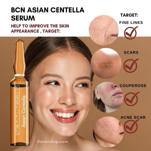 Asian Centella Serum, Institute BCN mesotherapy Serum, Stretch Marks, Anticellulite, Antiaging Microneedling Pen Serum