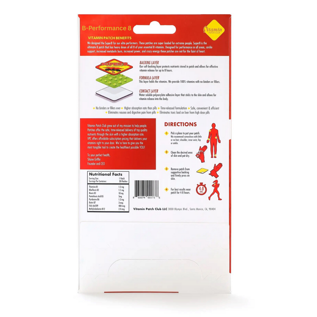 B-Performance 8 - Essential Vitamins B Patches