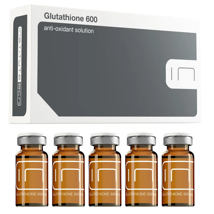 Set of Glutathione 600 vials for skin brightening and lightening treatment
