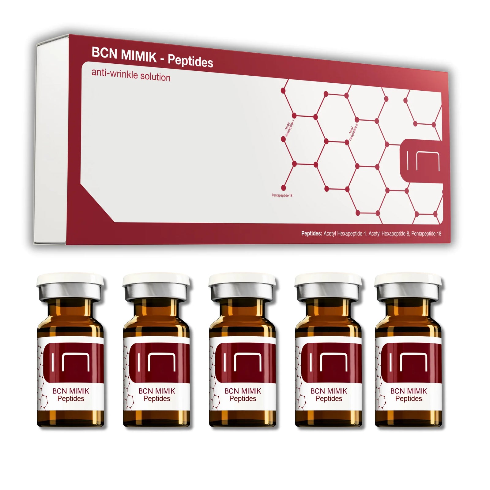 BCN Mimik advance peptides anti-wrinkle solution with argireline, btx like treatment, 5 vials by Institute BCN