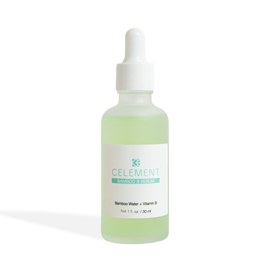 Bamboo Niacinamide face serum on white background 