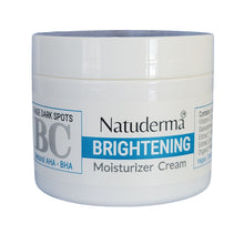 Natuderma Skin Brightening Facial Moisturizer Cream with Hyaluronic acid, Shea butter, AHA's and BHA's, made in USA, Vegan, paraben free.