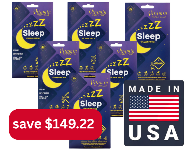 Sleep Patch - Melatonin Magnesium Herbs Patches - Vitamin Patches Club