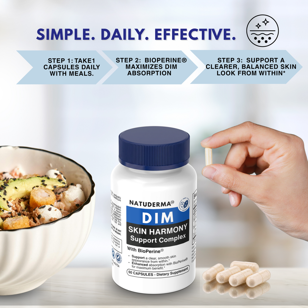 Natuderma DIM Skin Harmony Support Complex | Premium DIM Supplement for Women &amp; Men