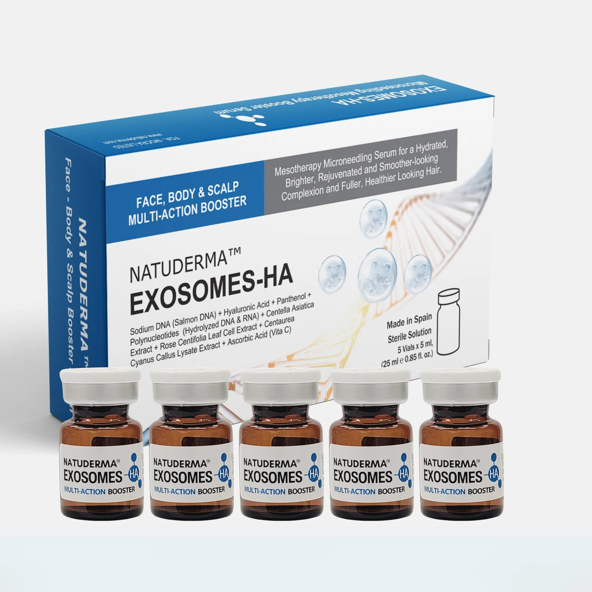 Natuderma Exosomes for Microneedling Serum Sodium DNA, Hydrolyzed