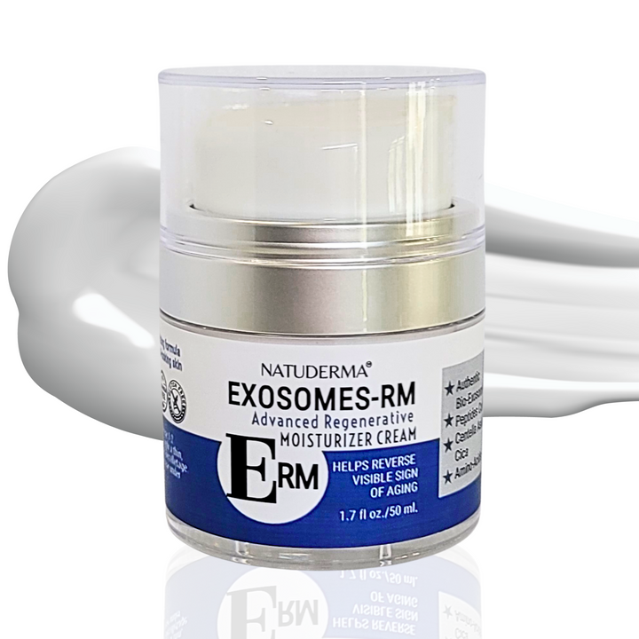 Natuderma Exosomes-RM moisturizer cream jar, exosome for skin, best exosomes face moisturizer ; anti aging cream