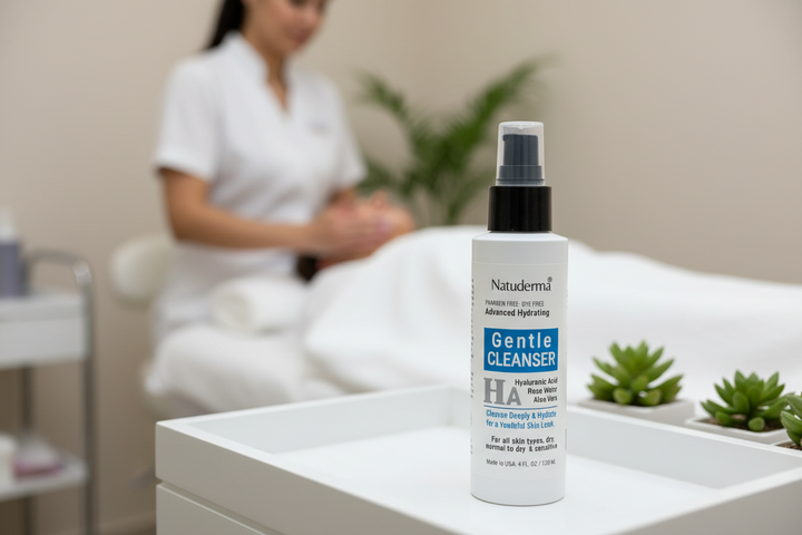 Hyaluronic Acid Face Wash - Hydrating Gentle Cleanser with Rosewater by Natuderma