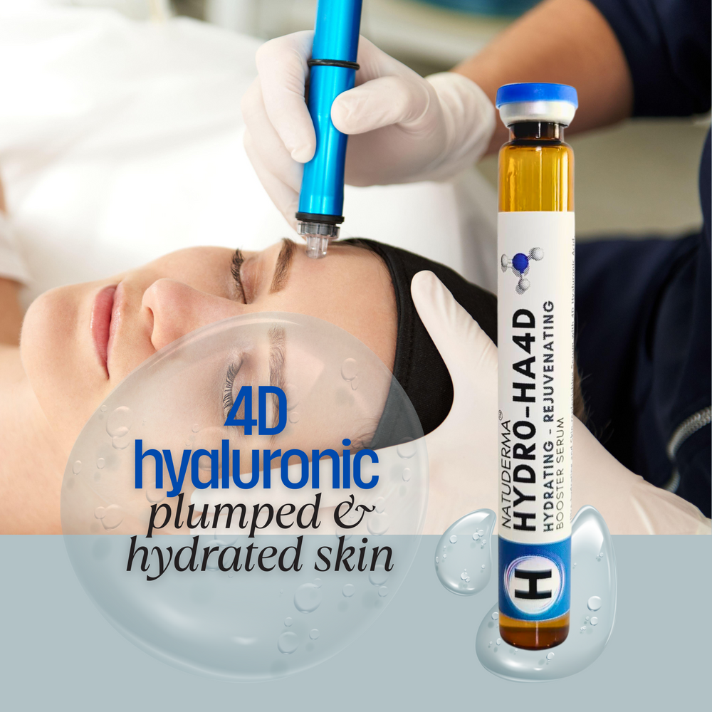 Natuderma Hydrating skin booster serum for hydrodermabrasion machine, Face Serum, with Hyaluronic Acid 4D for hydrating and rejuvenating facial