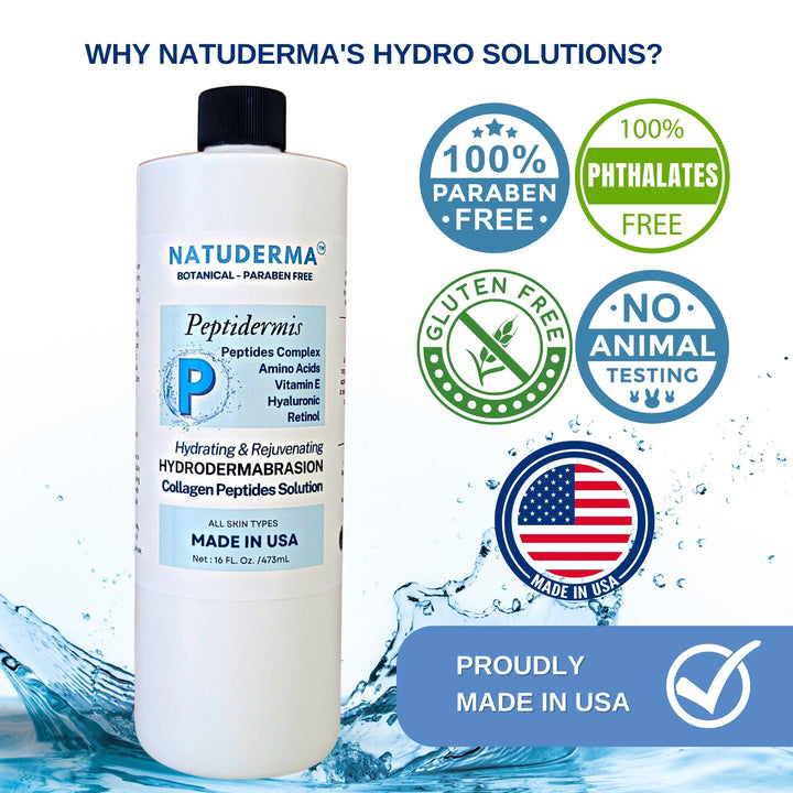 Hydro Facial Solution and Oxygen Infusion Serum - Peptide Natuderma Serum Peptidermis