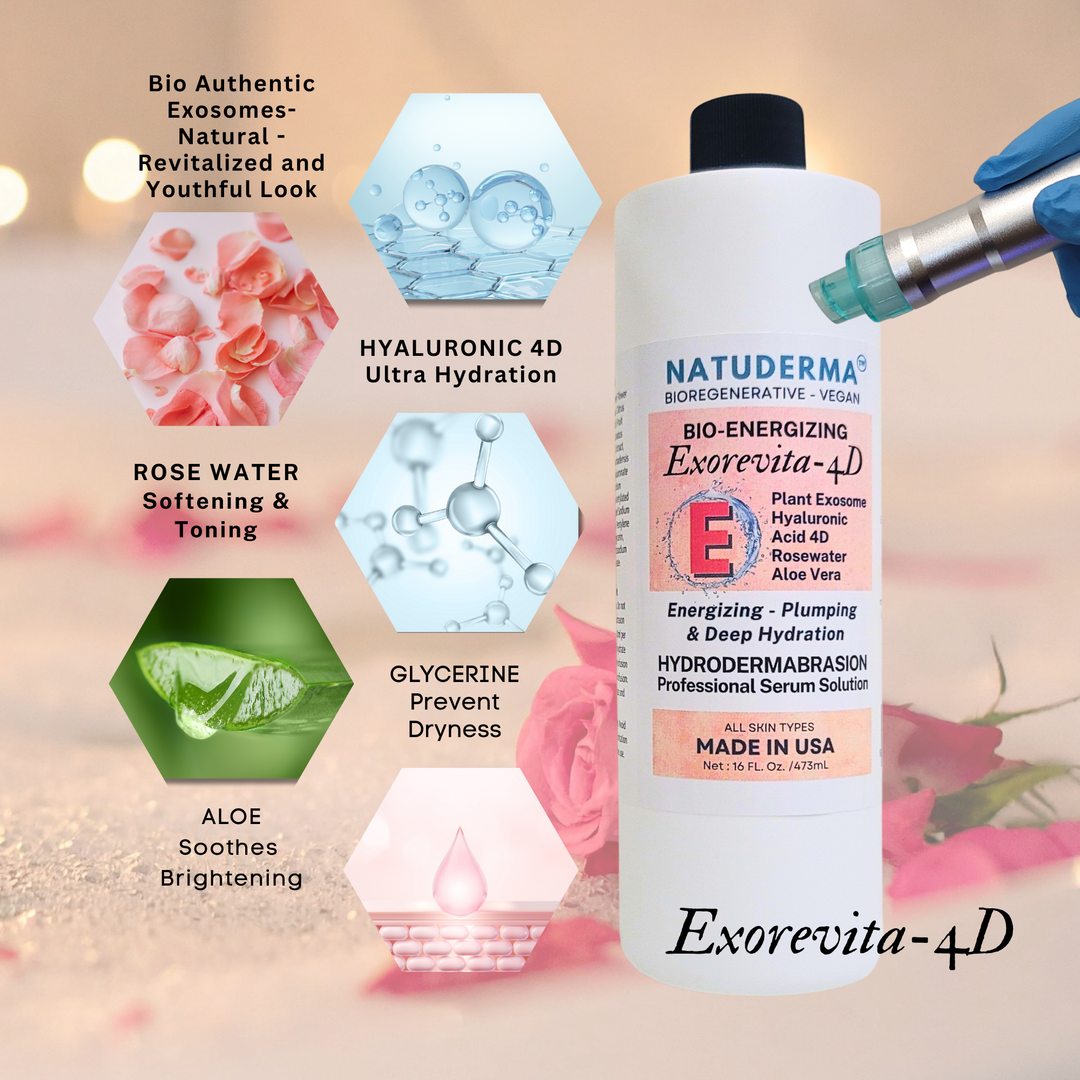 Natuderma EXOREVITA 4D Hydrodermabrasion Solution for Hydro Facial and Oxygen Infusion Serum "E"