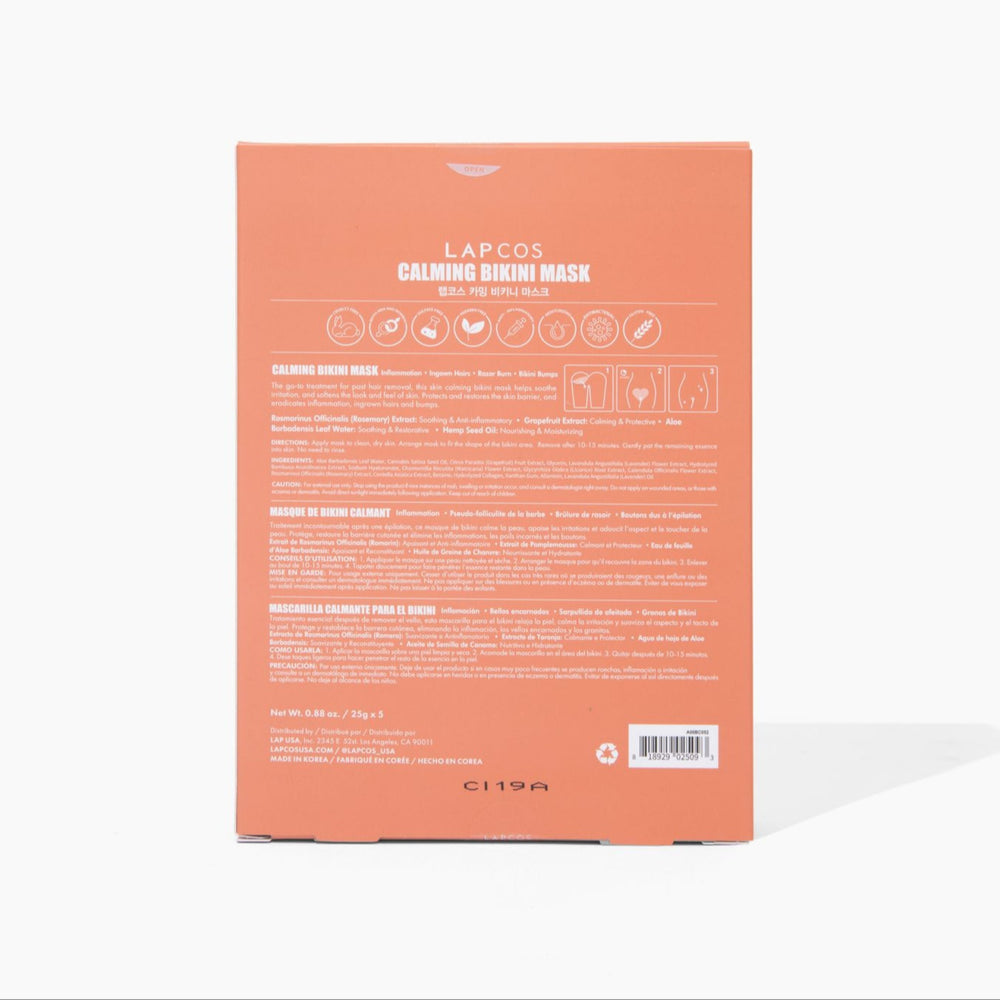 Korean mask for bikini area box color orange
