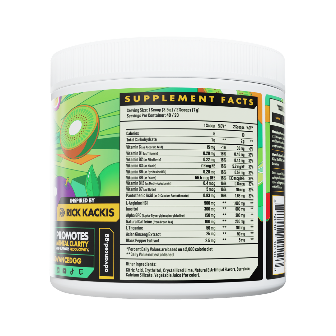 Kiwi Lime - Focus Powder Supplement Drink