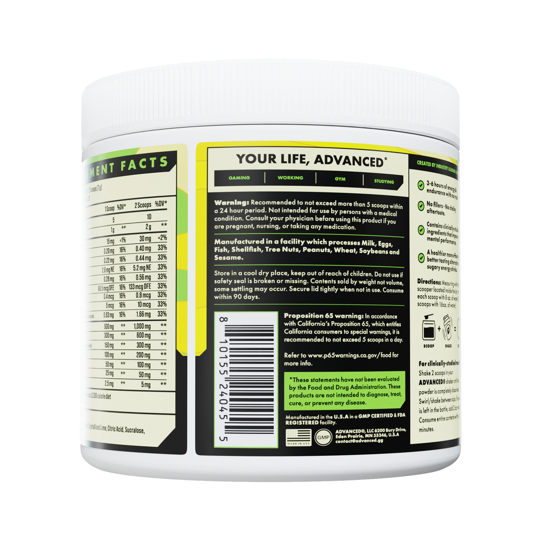 Lemon Lime - Focus Drink Powder Beverage
