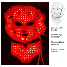 Led mask, best led therapy mask, led face mask with 7 colors,  shown red led mask best color for anti-aging,  led mask with microcurrent. professional led therapy mask.