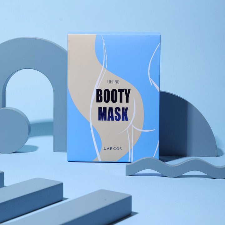 Caja azul de mascarillas para los gluteos made in Corea