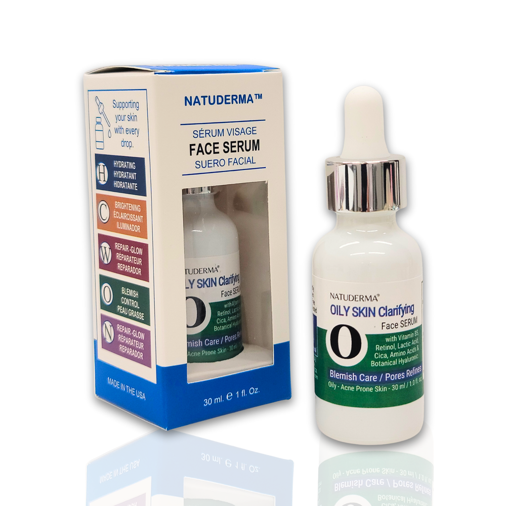 Natuderma Oily skin face serum with retinol, cica  for blemish cares and pore refines 