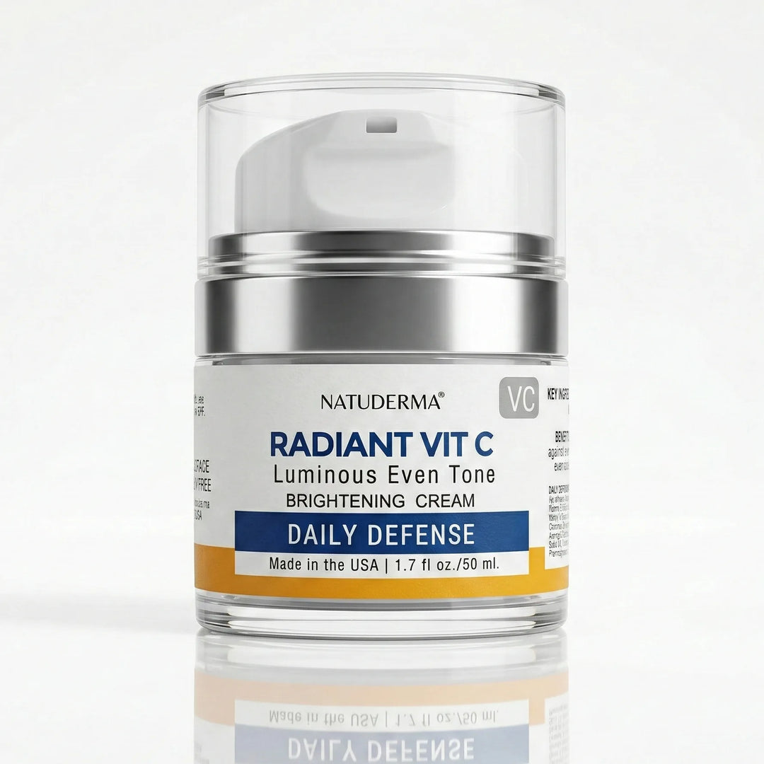 Vitamin C Cream, Skincare Moisturizer jar labeled &