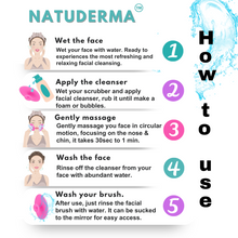 How to use silicone skin scrubber ?  Natuderma facial exfoliator.