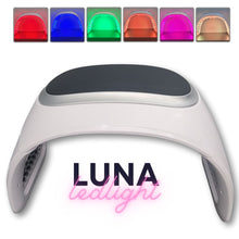 Professional led light therapy machine, "Luna Ledlight", Led therapy for estheticians, six color plus combination, with nano mist and EMS microcurrent, available at dermishop.com