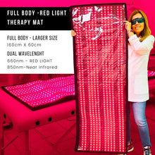 At home Red Light Therapy. Red Light Therapy Full Body Mat. Red Light and Infrared mat bedy. A portable  red light therapy bed. Available at dermishop.com