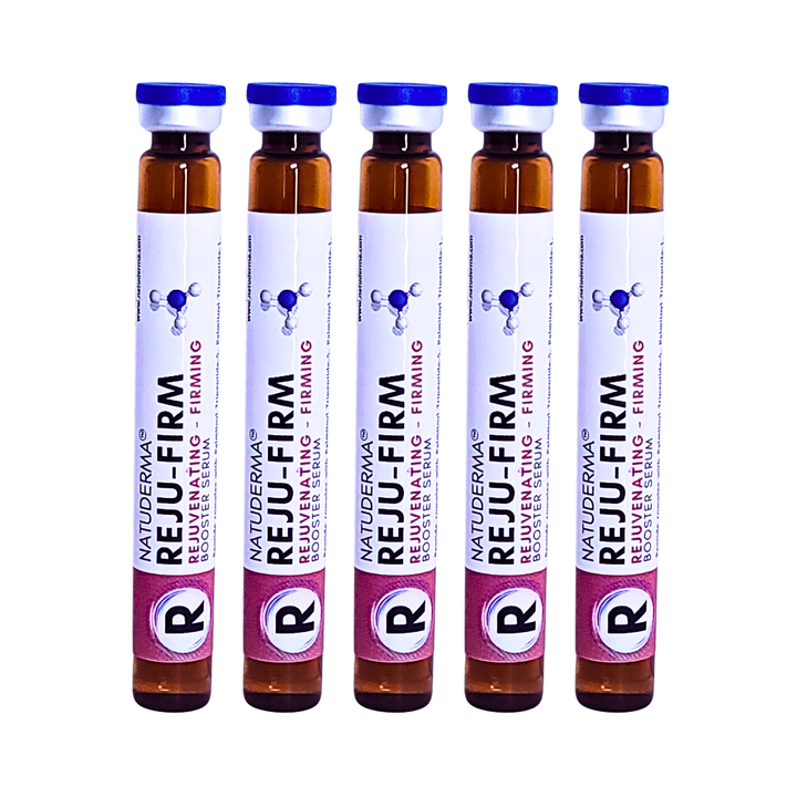 Natuderma Booster Serum Rejufirm, 5 vials of 9ml, hydro dermabrasion serum 
 with peptides serum for hydra or professional facial. 