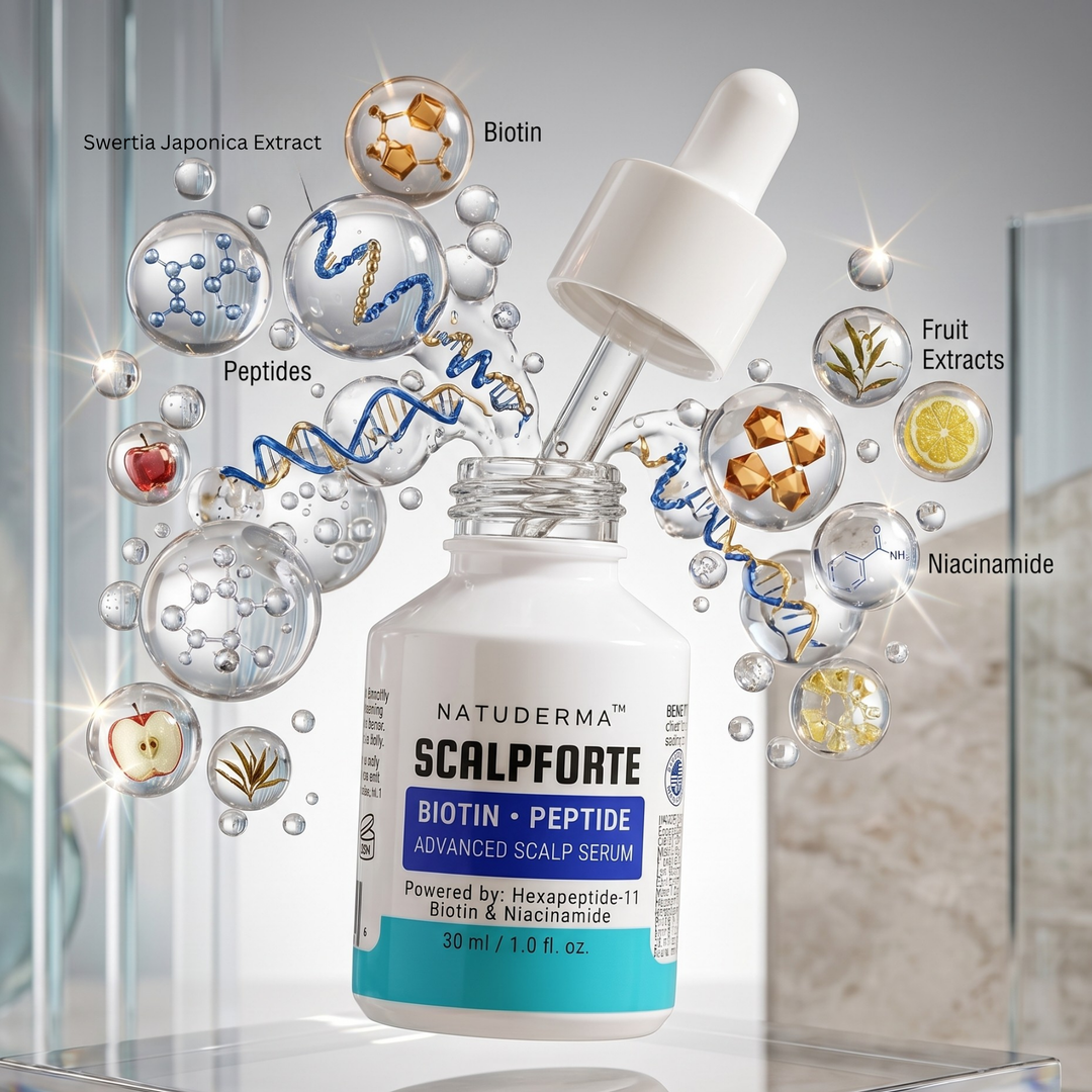 ScalpForte Biotin • Peptide Advanced Scalp Serum | Daily &amp; Post-Microneedling Hair Density Treatment