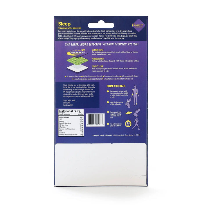 Sleep Patch - Melatonin Magnesium Herbs Patches - Vitamin Patches Club