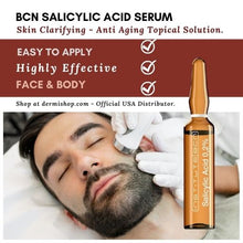 Salicylic Acid Microneedling Serum, a purifying and clarifying solution to combat acne, blackhead, excess of oil, 10 ampoules of 2 ml, Institute BCN