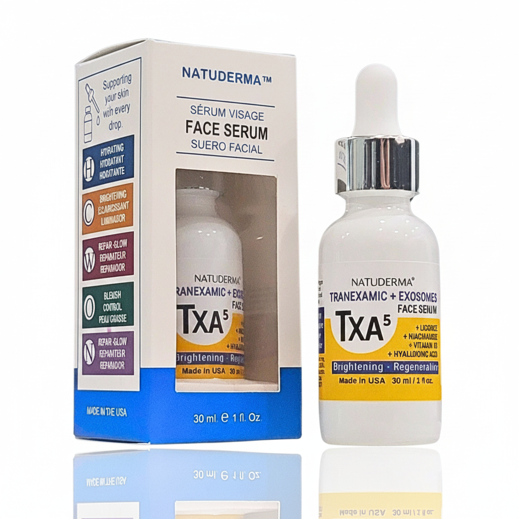 Natuderma TXA5  Advanced Brightening Serum with Tranexamic, Exosomes and Niacinamide (1 fl oz / 30 ml)