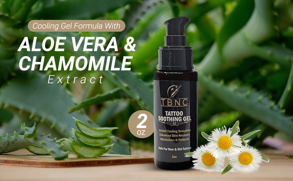Tattoos soothing gel with Aloe and Chamomile 