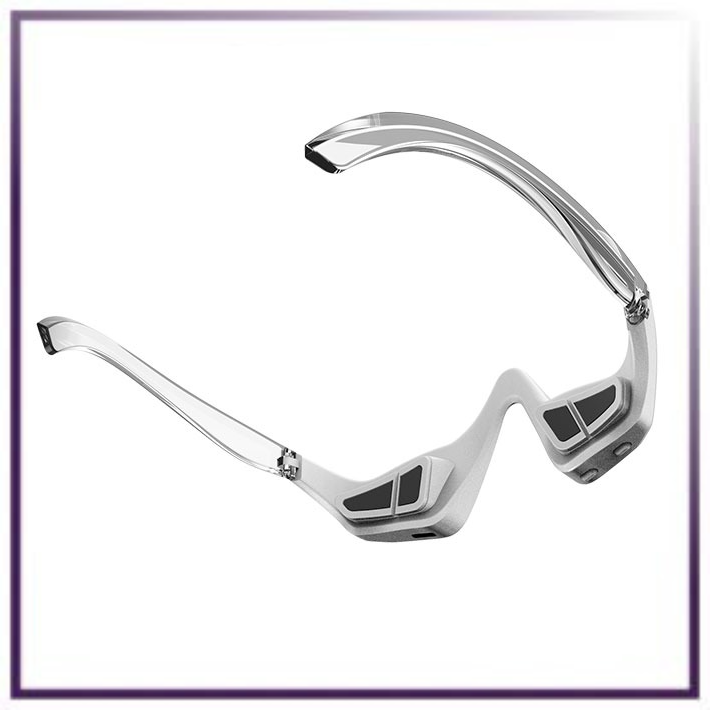 Under the eyes anti-aging eyewear massager with futuristic look on a white background