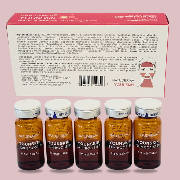 box of Mesotherapy solution - peptides microneedling serum with  HA and vitamins, Younskin by Natuderma