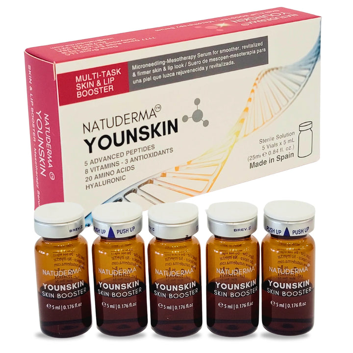 Box Peptides Microneedling Serum with vitamins similar to FILORGA NCTF 135 HA Younskin Natuderma