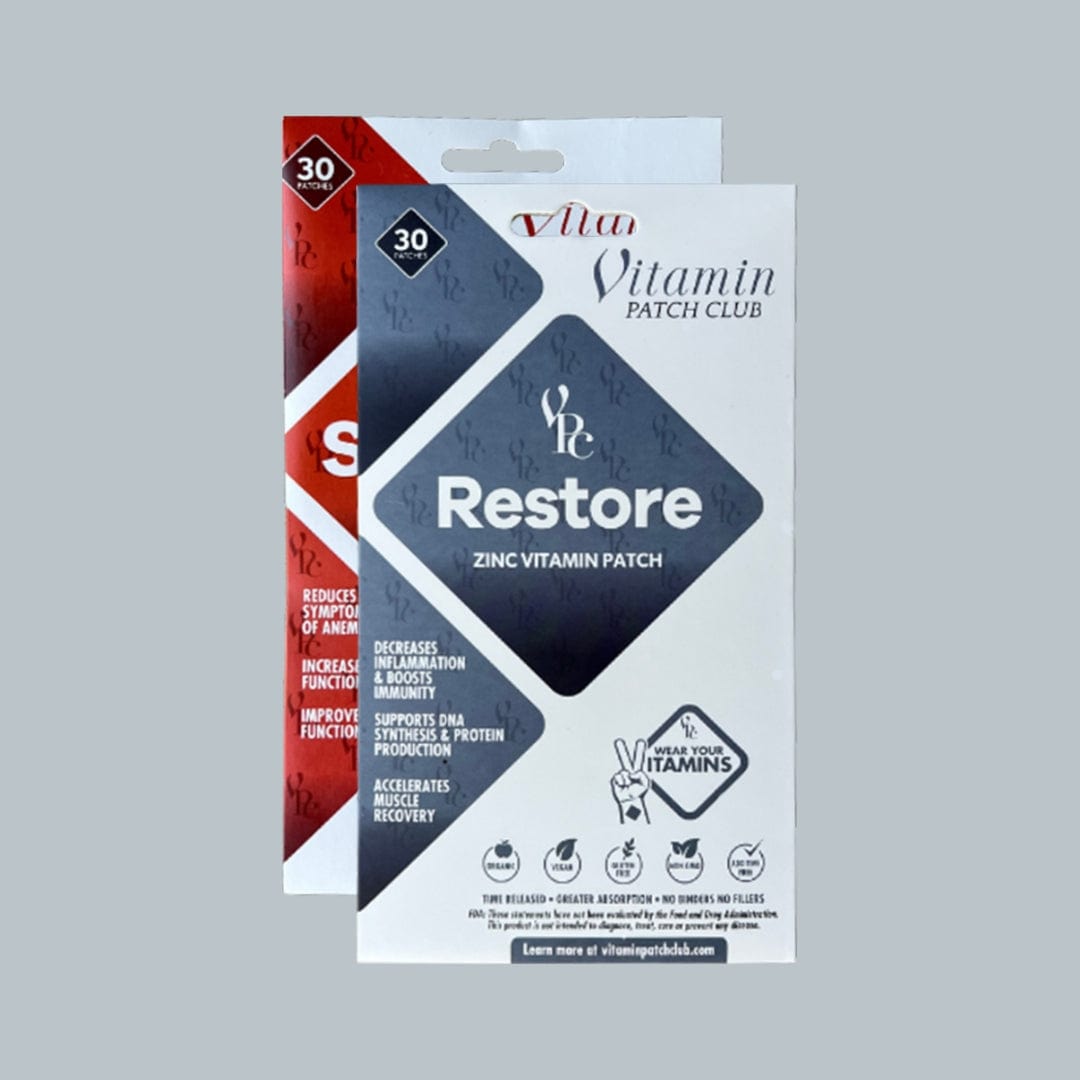 The Man Bundle Zinc Iron Patches - One Month Supply