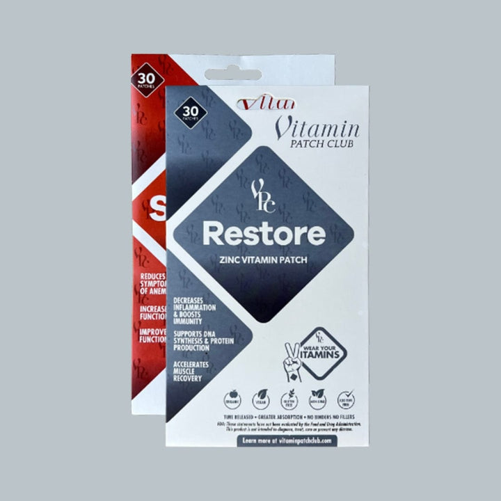 The Man Bundle Zinc Iron Patches - One Month Supply