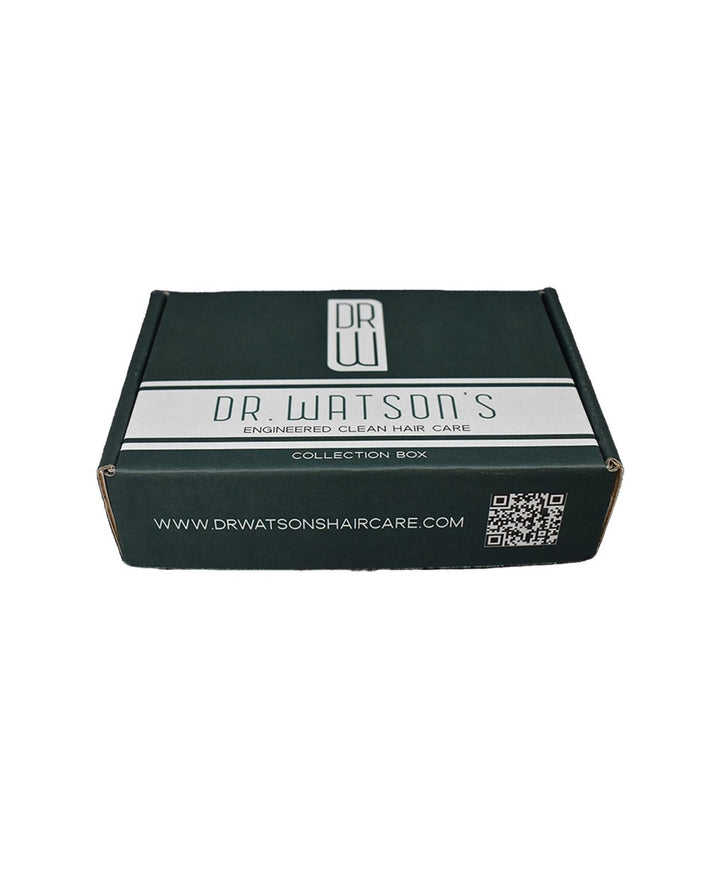 Dr. Watson's collection box on a white background
