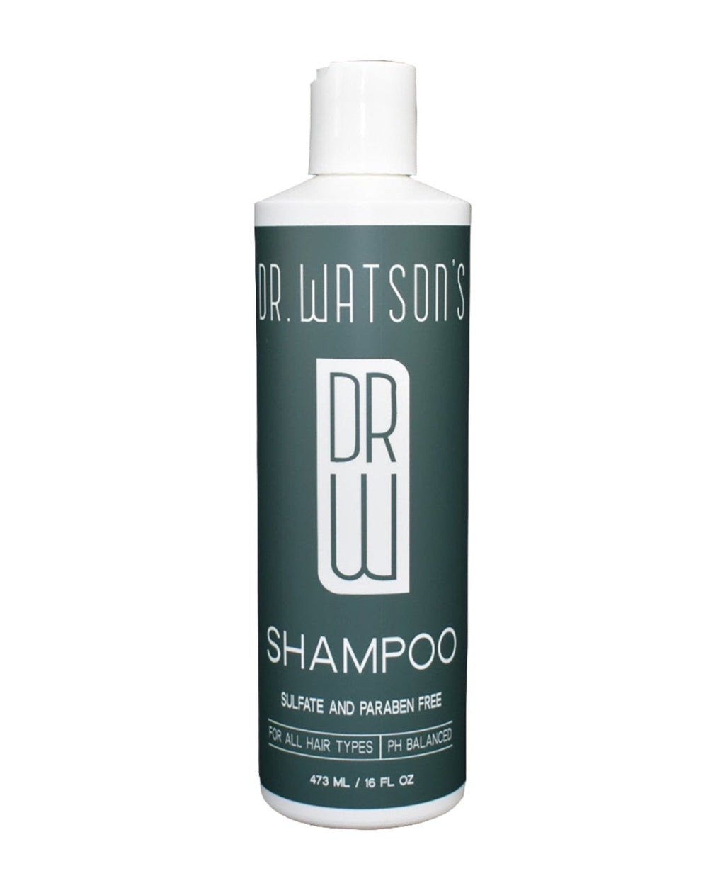 Dr. Watson's shampoo bottle on a white background