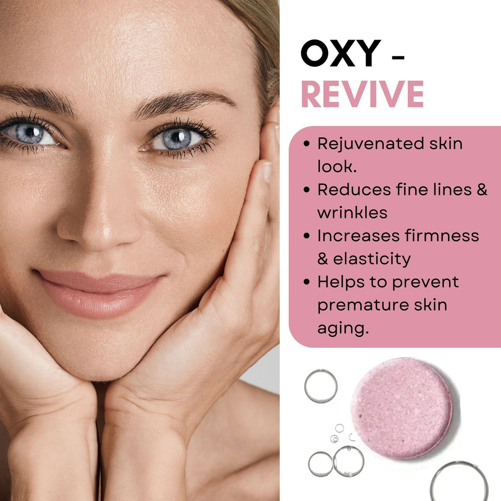 Oxygen facial kit : Revive with oxy pods, serum and gel, for Oxy Renewal geneo facial.