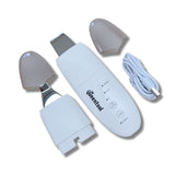 Depurador ultrasónico de la piel - Depurador ultrasónico profesional de la piel con 2 espátulas sónicas