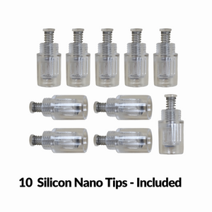 Silicon nano tip pen for facial rejuvenation, no needle, no metal tip.