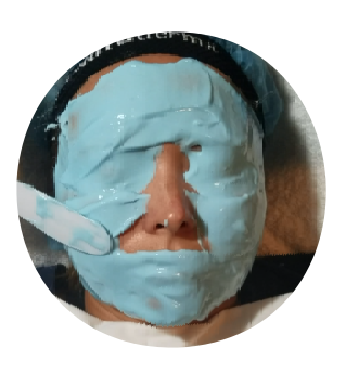 Jelly Mask - Natuderma Peel Off Face Mask, Wrinkle Defy, French Facial Masks, Blue, Box of 4.