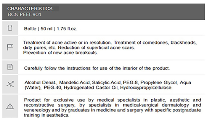 PEEL #01 BCN PEELING Acne Prone