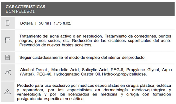PEEL #01 BCN PEELING Acne Prone