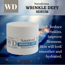 Crema antiarrugas, hidratante de uso diario, con complejo de péptidos y colágeno de Natuderma.